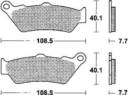 Klocki hamulcowe TRW mcb 671 klocki hamulcowe spiekane mcb 671 sv