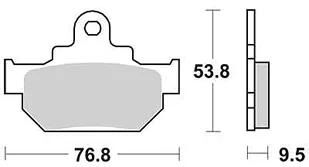 Klocki hamulcowe TRW MCB 551 organy hamulcowe. MCB 551