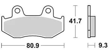 Klocki hamulcowe TRW MCB 685 organy hamulcowe. mcb 685