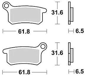 Klocki hamulcowe TRW mcb 740 klocki hamulcowe spiekane mcb 740 si