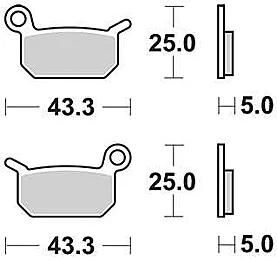 Klocki hamulcowe TRW MCB 750 organy hamulcowe. MCB750