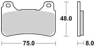 Klocki hamulcowe TRW MCB 755 klocki hamulcowe karbonowe MCB 755 CRQ