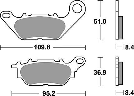 Klocki hamulcowe TRW MCB 812 organy hamulcowe. mcb 812