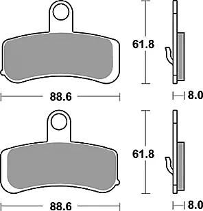Klocki hamulcowe TRW mcb 813 klocki hamulcowe spiekane mcb 813 sv