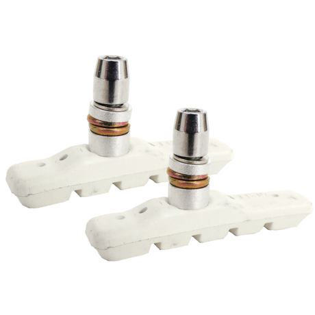 Zestaw klocków hamulcowych Edge v-brake 72mm - biały