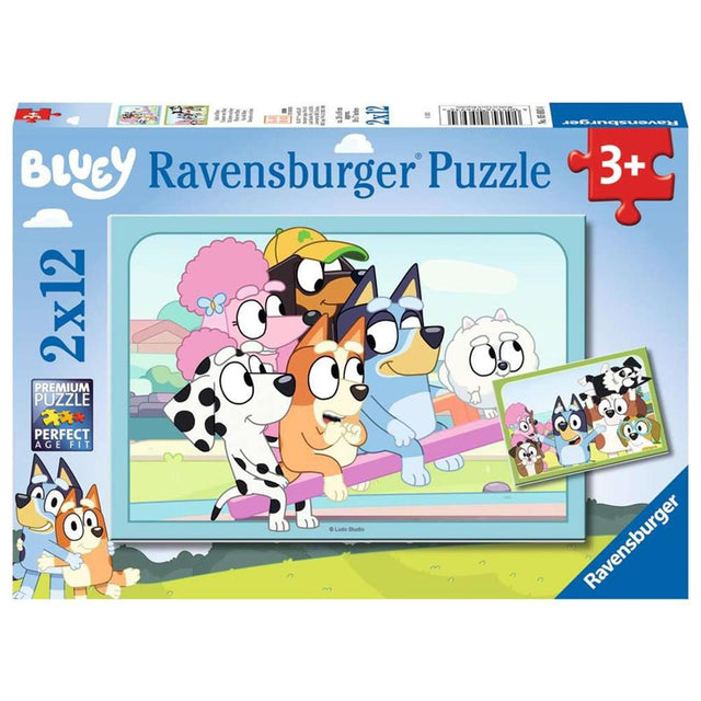 Puzzle Ravensburger Bluey 2x12 elementów