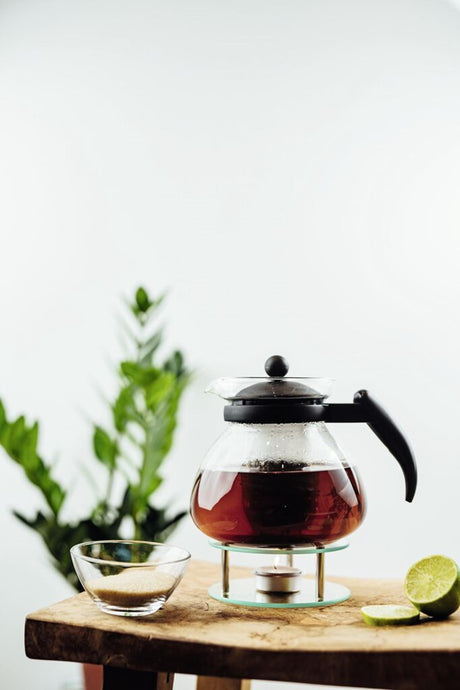 Czajniczek Montana podwójny czarny 1,4l