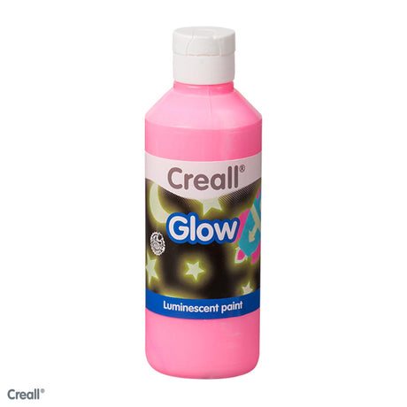 Creall świecąca w ciemności farba różowa 250ml