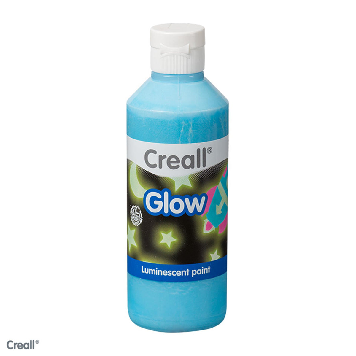 Creall świecąca w ciemności farba niebieska 250ml