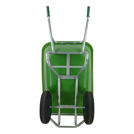 Produkty Fort Taczka fs 200l, podstawa ocynkowana na zielono, 2 koła pneumatyczne