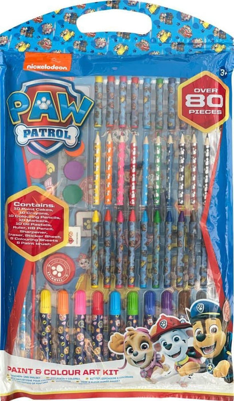 Zestaw farb i kolorów Sambro Paw Patrol 80 sztuk