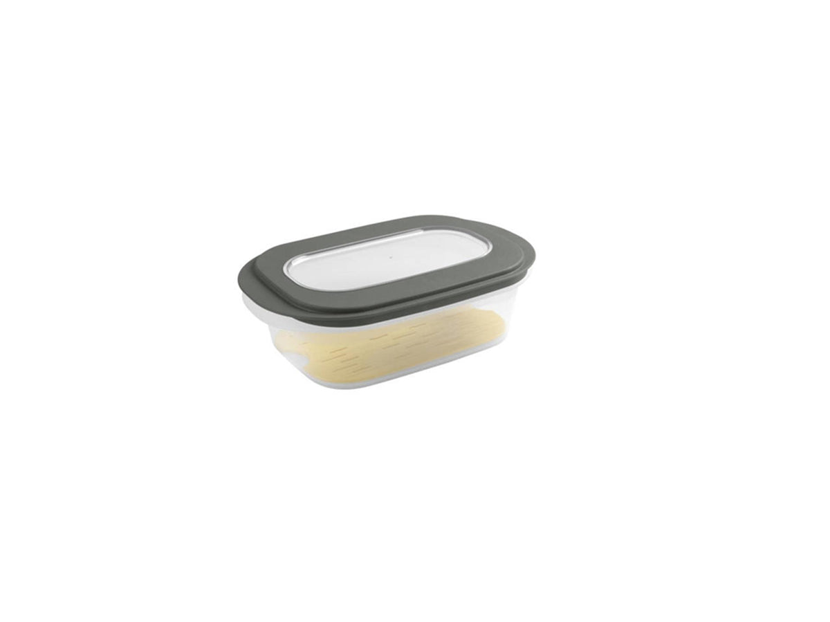 Pudełko na sery Sunware Sigma Home z tacą 2 litry przezroczysty zielony 26,5 x 17,2 x 10,5 cm