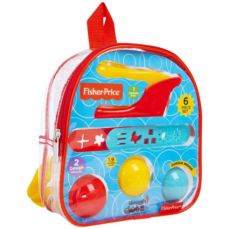Otto Simon Fisher Price Zestaw gliny do ciasta w kropki w plecaku, 6 szt