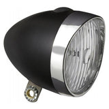 Reflektor krawędziowy retro 3 LED - on off - w komplecie. baterie - czarny chrom