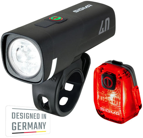 Sigma sport leuchten zestaw aura 40 hiro 10 sigma zestaw lamp akumulatorowych aura 40 + hiro 10