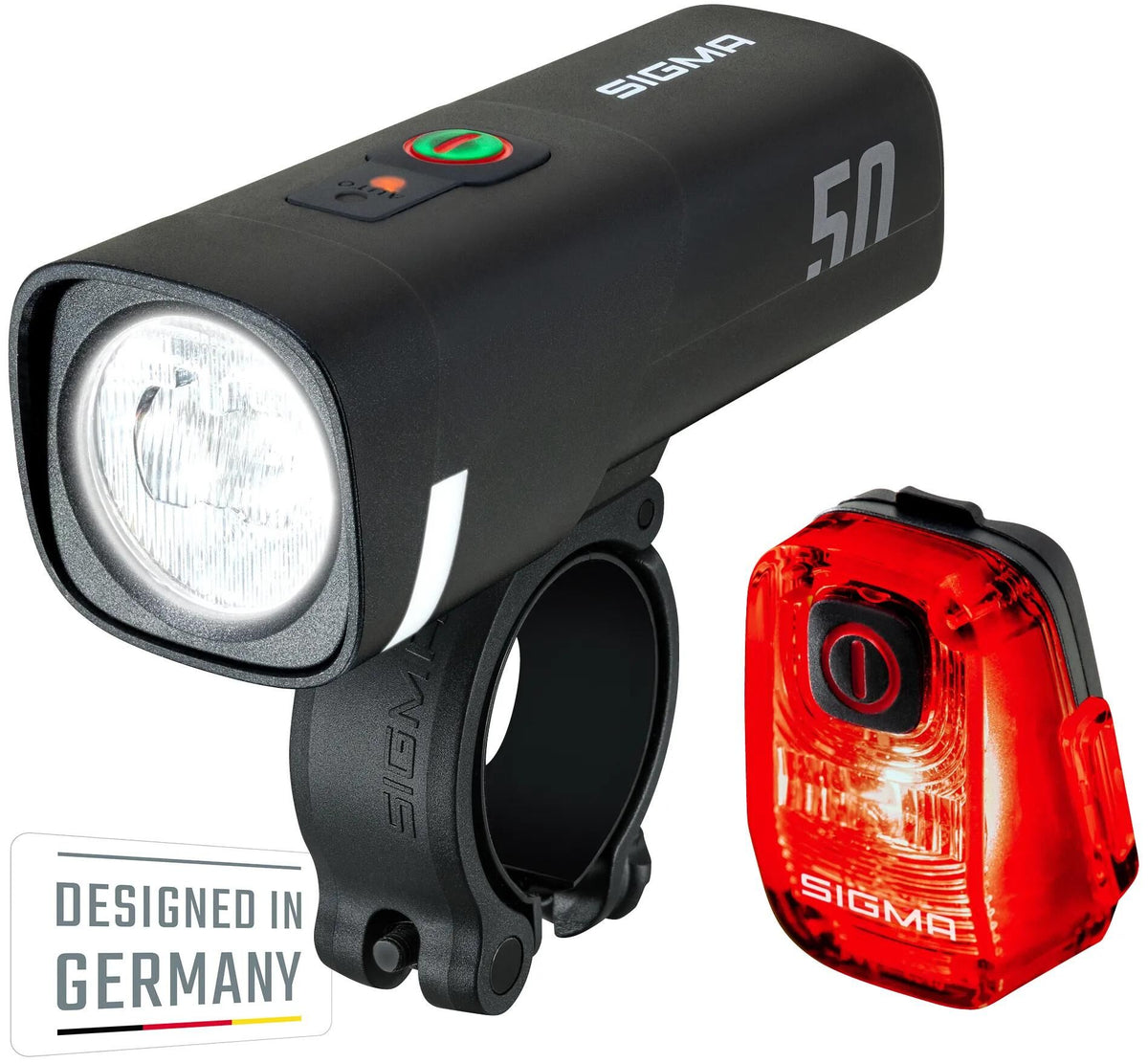 Sigma sport leuchten zestaw aura 50 hiro 10 sigma zestaw lamp akumulatorowych aura 50 + hiro 10