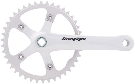 Mechanizm korbowy Stronglight Mechanizm korbowy udarowy, mocny, anodowany, srebrny