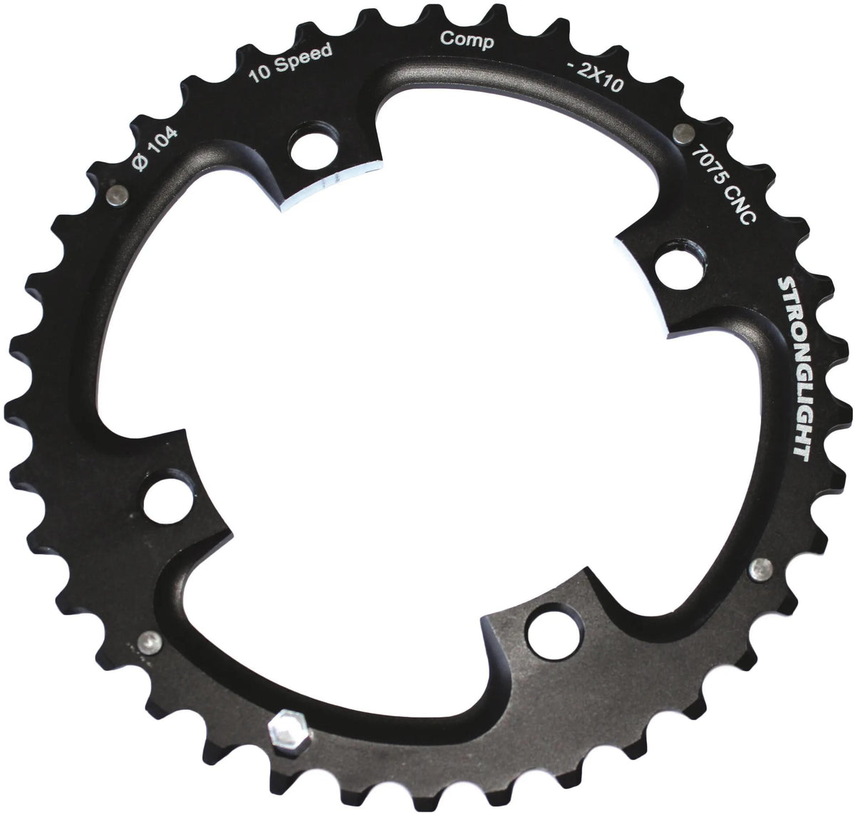 Mocna tarcza MTB z tarczą Stronglight. mtb 42t aluminium czarny