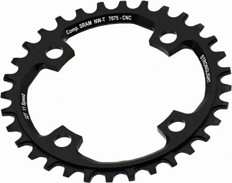 Obręcz do łańcucha Stronglight 38t bcd 104 alu, czarna