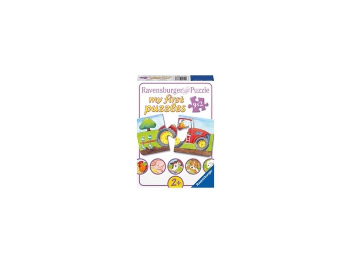 Puzzle Ravensburger na farmie 9x2szt