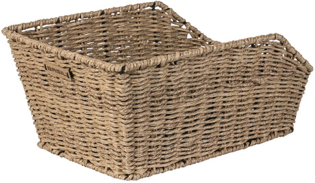 Basil Cento Rattan Look WSL - Kosz rowerowy - z tyłu - w tym system Basil WSL - jasnobrązowy