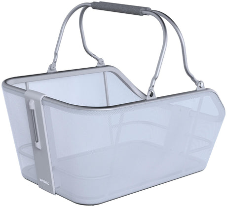 Basil kosz rowerowy cento tech fibre nordlicht mik 21 litrów 39 x 24 x 15 cm niebieski srebrny