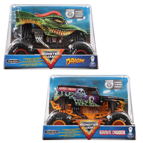 Odlewany ciśnieniowo monster truck Spinmaster Monster Jam w skali 1:24