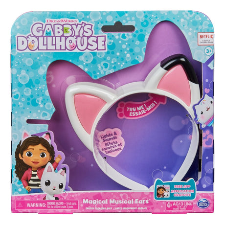 Domek dla lalek Gabby #039;s magiczne muzyczne kocie uszy + światło