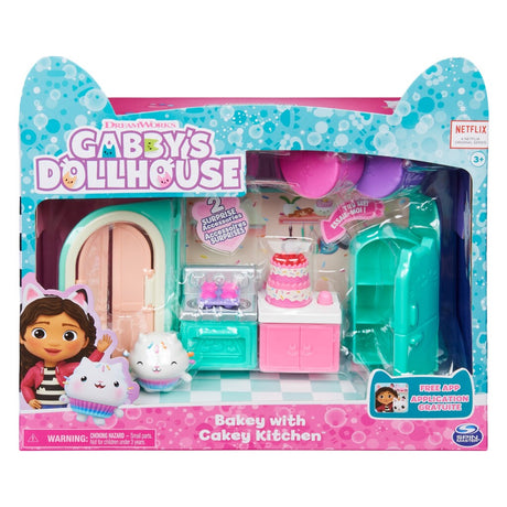 Domek dla lalek Gabby – zestaw kuchenny Cakey