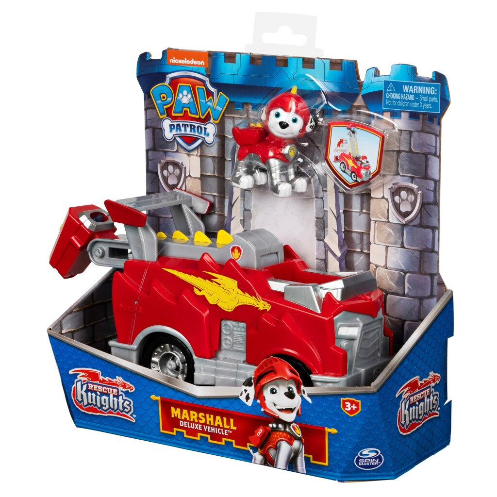 Psi Patrol Rescue Knights Marshall + pojazd Deluxe