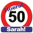 Znak drogowy z tarczą hołdu Paperdreams - 50 lat Sary