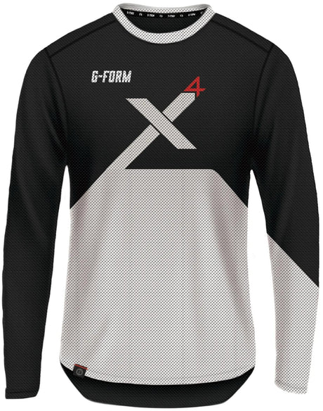 Koszulka z długim rękawem G-form pro-x4 Koszulka z długim rękawem pro x-4 rozmiar XL czarno-biała