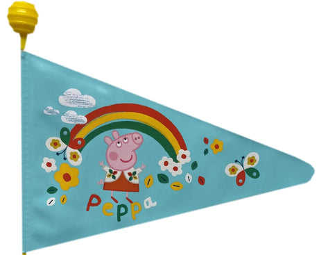 Flaga bezpieczeństwa mody rowerowej proporczyk siwi świnka peppa udostępniona