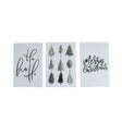 Wandbord xmas groen metaal 20x30x0,5cm