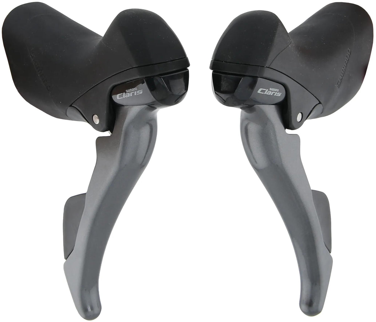 Zestaw regulatorów Shimano z dźwigniami hamulcowymi 2 x 8 rzędów claris st-r2000 - szary czarny