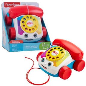 Telefon dla malucha Fisher Price - z sznurkiem - telefon zabawkowy