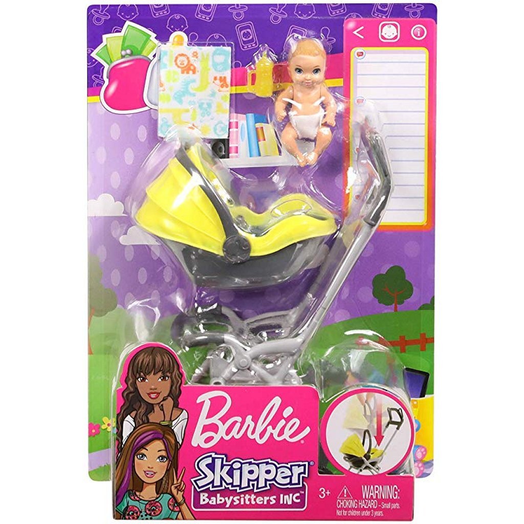Zestaw opiekunki do dziecka Barbie Skipper