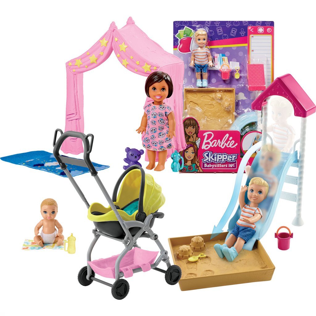 Zestaw opiekunki do dziecka Barbie Skipper