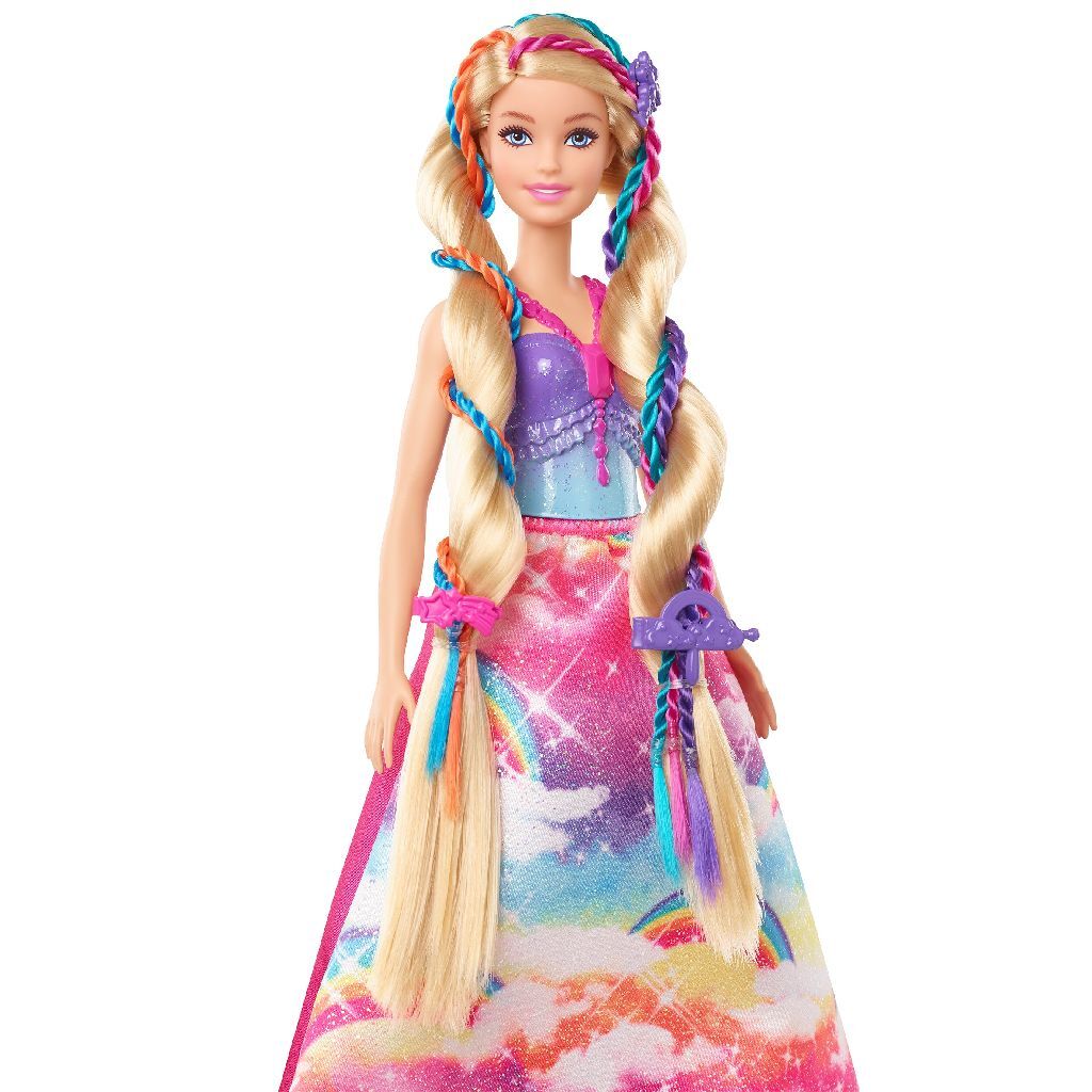 Lalka Barbie Dreamtopia do pielęgnacji włosów + akcesoria