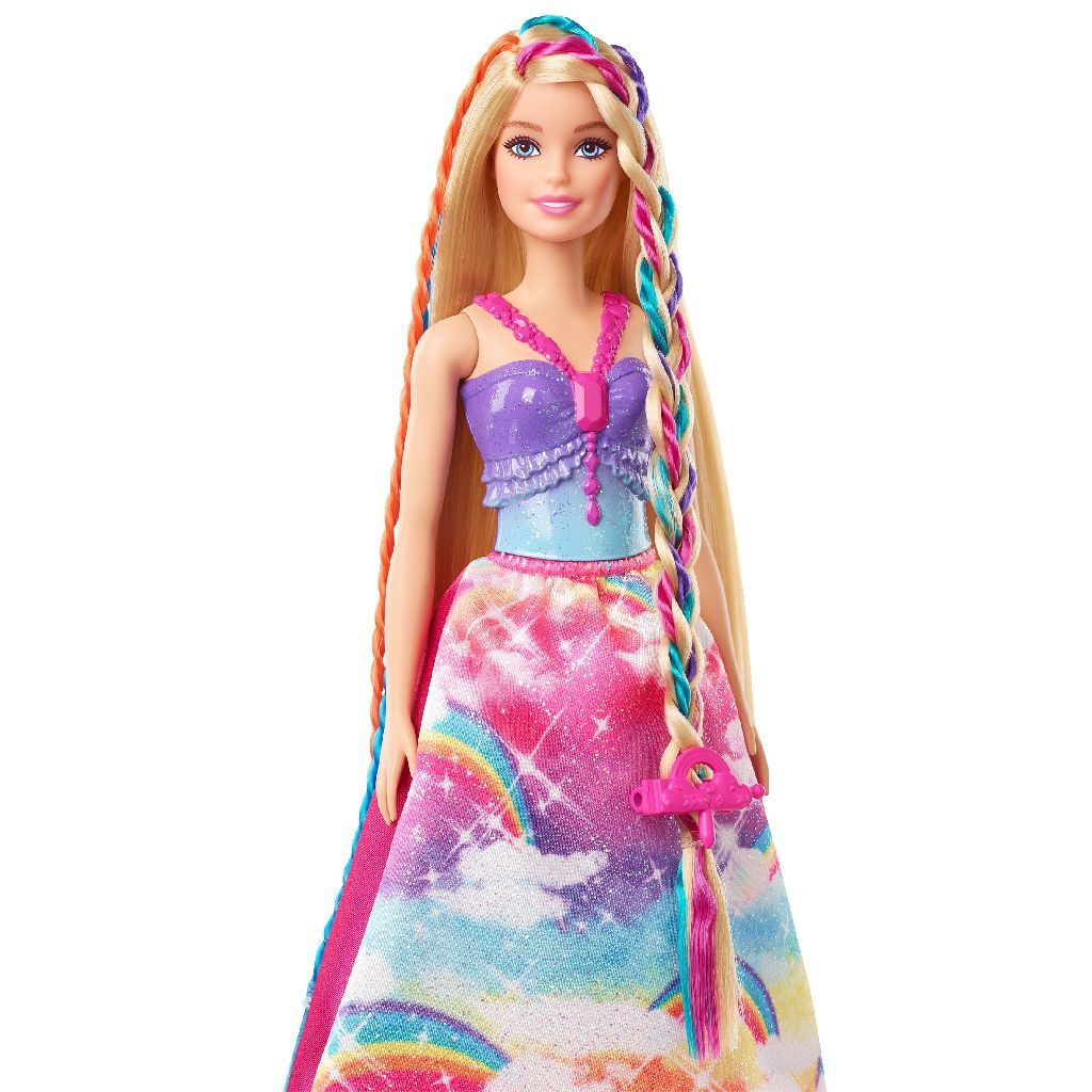 Lalka Barbie Dreamtopia do pielęgnacji włosów + akcesoria