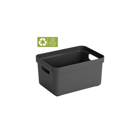 Domowe pudełko do przechowywania Sunware Sigma 5 l, antracytowe 25,2 x 17,5 x 12,2 cm