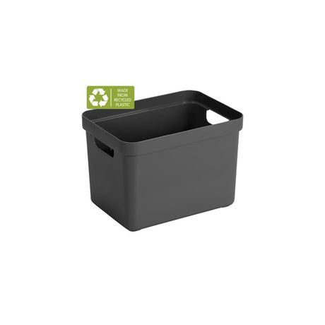 Domowy pojemnik do przechowywania Sunware Sigma 18l - 35x24,6x24,3 cm - antracyt
