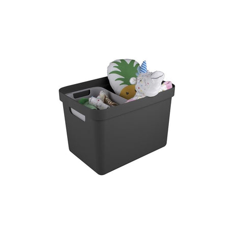 Domowy pojemnik do przechowywania Sunware Sigma 18l - 35x24,6x24,3 cm - antracyt