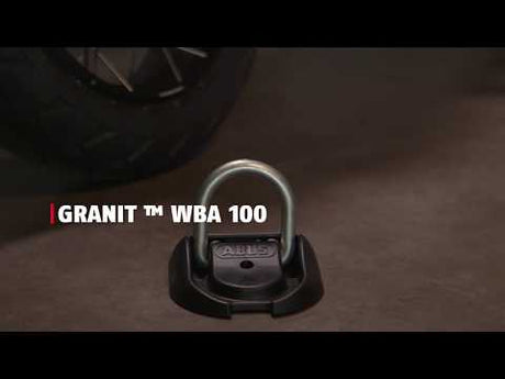 Abus WBA100 Ściana - Zakochanie kotwicy podłogowej - Czarny