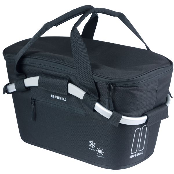 Basil kosz rowerowy classic carry all iso z mocowaniem celu 18 litrów 38 x 21 x 27 cm - czarny