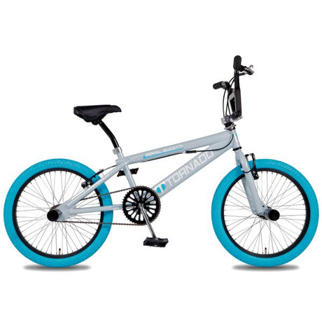 Rower Royal BMX - Bugatti tornado freestyle 20 cali - jasnoniebieski szary z niebieskimi oponami