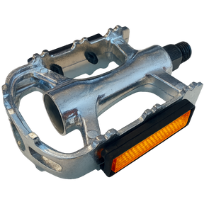 Zestaw pedałów Edge MTB trekking luksusowy aluminium - srebrny