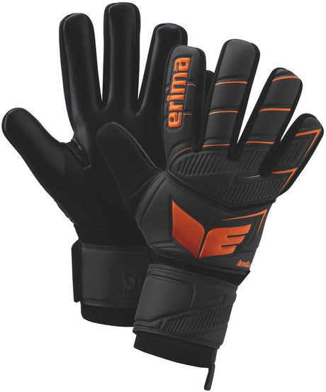 Erima aeroclaw new talent keepershandschoenen heren - zwart oranje | maat: 9