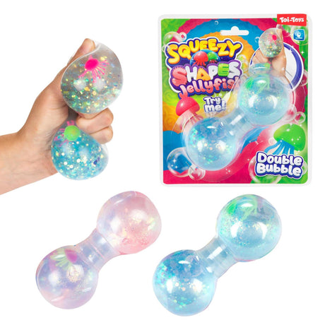 Toi-toys fun knijphalter -glitter- rekbaar 12cm 3ass