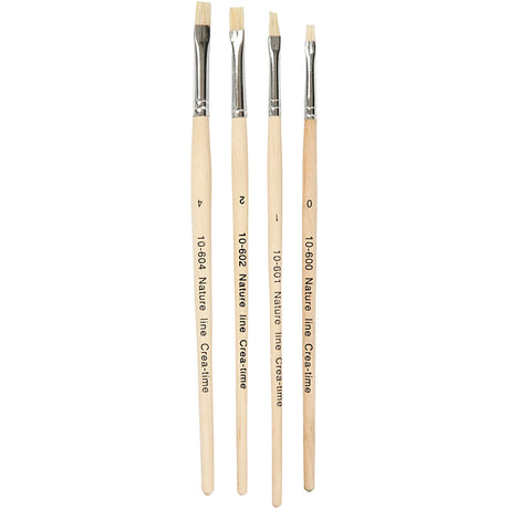 Pędzle firmy Creativ Nature Line 00 1 2 4, 4 szt.
